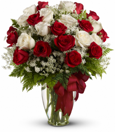 To The Moon And Back! Two Dozen Rose Arrangement