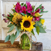 The Clara Bouquet Mason Jar