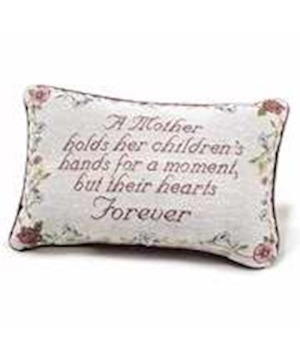 A Mother Holds Her... Word Pillow Decorative Pillow