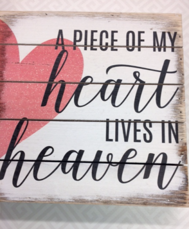 A Piece Of My Heart Sentiment Box