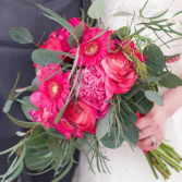 Pink Fantasy Hand Tied Bridal Bouquet 