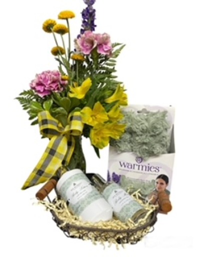 A Spa Retreat Flowers and Gift Basket