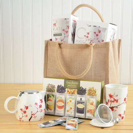 A Tea Lovers Tote Tea Forte Gift Set