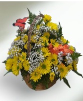A Tisket A Tasket Basket FHF-D587 Fresh Flower Arrangement (Local Delivery Area Only)