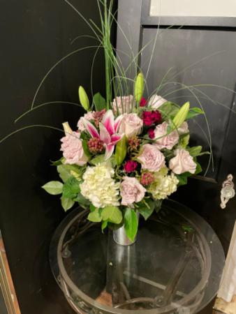 A touch of class Garden rose arrangement