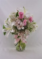 A Touch of Pink Vase Arrangement