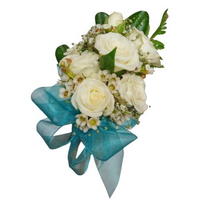 A touch of Teal Corsage floral