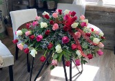 A Tribute of Roses Casket Spray