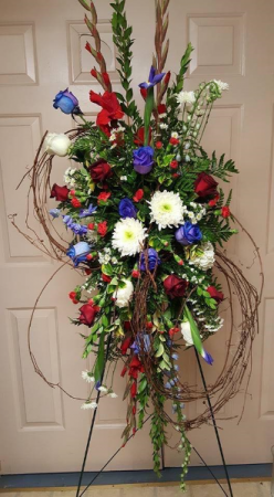 A twig of honor  Standing Spray in Roanoke, VA | Flowers By Eddie