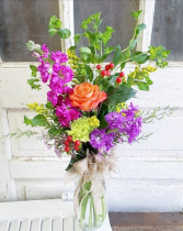 The Flora Bouquet Vase Arrangement