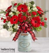 A Vintage Christmas Vase Arrangement