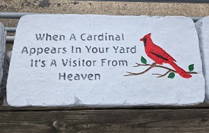 A Visitor From Heaven Bench Cement Memorial Bench