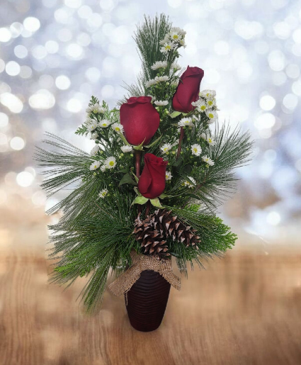 Winter Love FHF-W012025 Fresh Flower Arrangement  local only