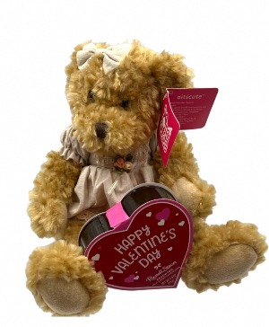 Aaliyah Bear with Chocolate  