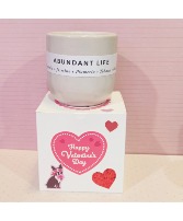 Abundant Life candle 10oz $22.00 candle with Valentine Box