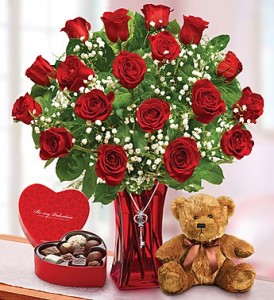 Abundant Love Premium 18 red roses 