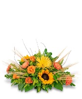 Abundant Wheat Centerpiece Flower Arrangement