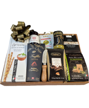 Acacia wood serving tray Gift Basket 