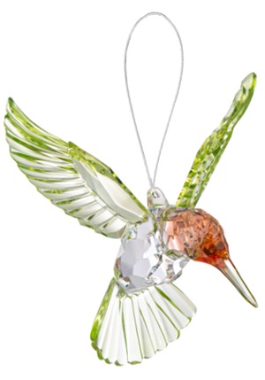 Acrylic Red Throat Hummingbird Gift Item