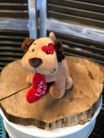 valentine's dog stuffed animal