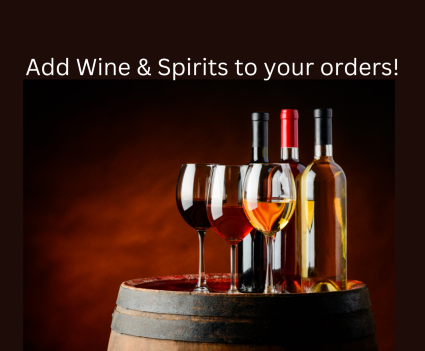 Add a bottle of Wine to your Gifts!! Add to Purchase only! Not sold separately.