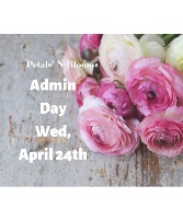 Admin Day on Wed, April 24th. 