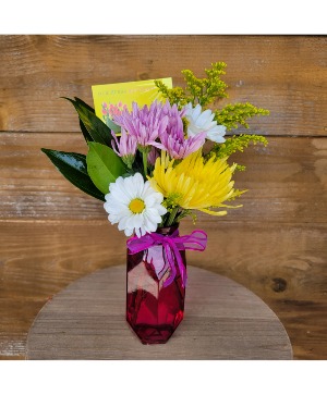 Administrative Professional Gem vase! Spring Flowers