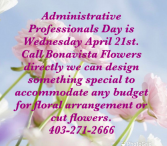 Administrative Professionals Day Vase OR Cut Flowers No Vase