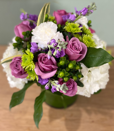 ADORABLE PURPLE ELEGANT AND MIXTURE FLOWERS