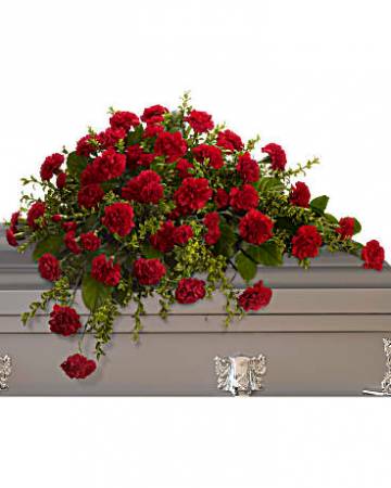 Adoration Casket Spray Funeral Flowers