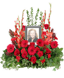 Adoration Memorial Flowers  (frame not included) 