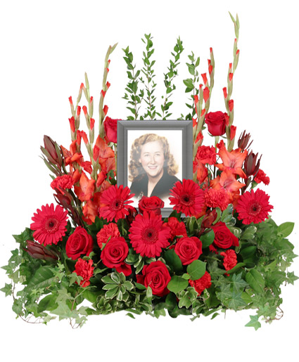 Crimson Ivy Roses Flower Arrangement in Prairie Du Sac, WI