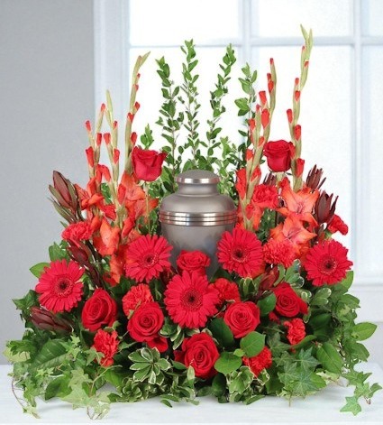 Adoration Urn Cremation Flowers (urn not included)