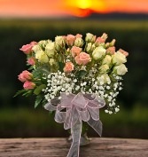 Adoring Sweetness Spray Rose Bouquet Vase Arrangement 
