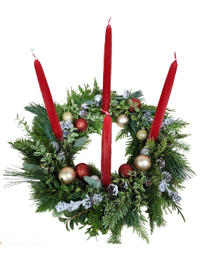 Advent Wreath - Taper Candles 