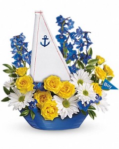 Ahoy, It's A Boy Bouquet Flower Arrangement