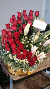 aline rose arrangement 