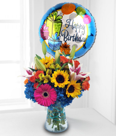 All Birthday Blooms Floral Arrangment