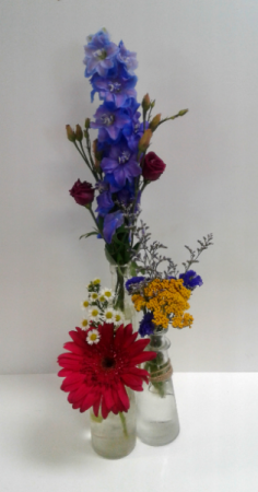All Bottled Up! Fresh Flowers