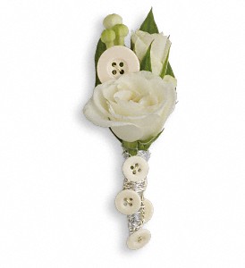 All Buttoned Up Prom Boutonniere