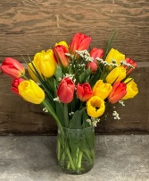 All Day Tulips Vase Arrangement