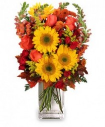 All Hail to Fall Flower Arrangement