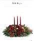 All is bright  Christmas centerpiece with candles
