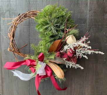 All-local winter wreath
