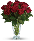 Always & Forever– One Dozen Red Roses Floral Arrangement