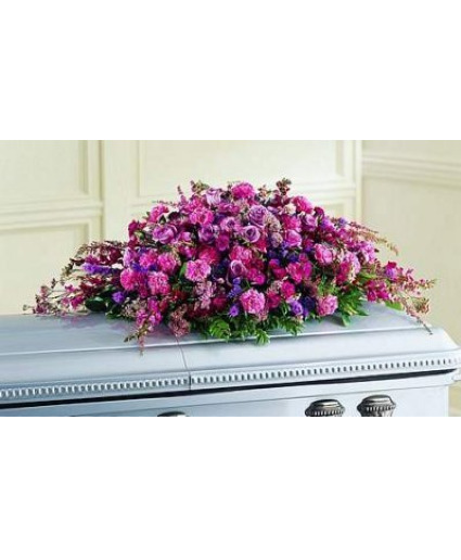 All Purple Casket spray  Casket Spray 