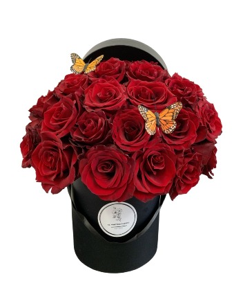 All Red Rose Flower Box Roses in Whittier, CA | AZ Whittier Florist