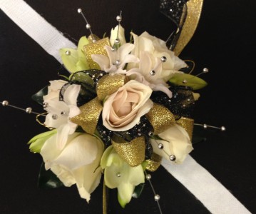 All Sparkle Corsage prom flowers