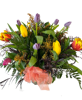 All Tulips Vase Arrangement