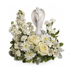 All white Angel funeral arrangement  Funeral 